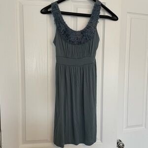 Soprano cotton stretch dress with embellished neckline.  Size small